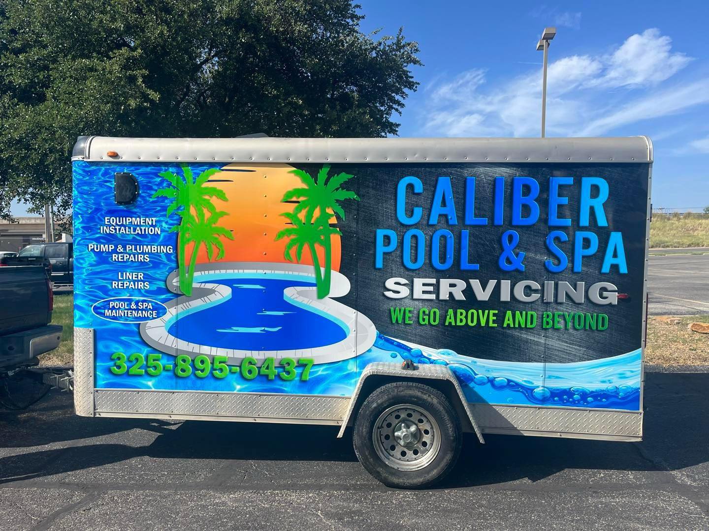 Beautiful pool serviced by Caliber Pool & Spa Servicing